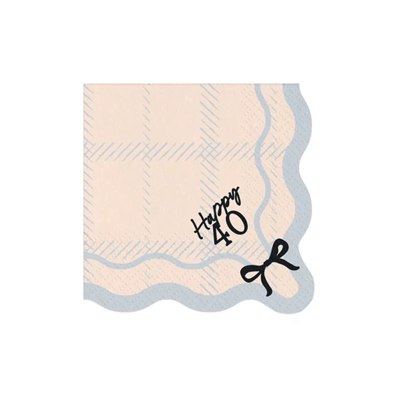 Szalvéta boldog 40 33x33 cm keverék S/12