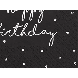 Szalvéta boldog születésnapot 33x33 cm S/20