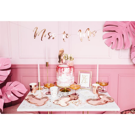 Szalvéta bride to be rózsaarany 33x33 cm S/20