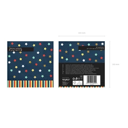 Szalvéta csillagok 33x33 cm sötétkék S/12