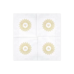 Szalvéta elsőáldozás ihs 33x33 cm arany S/20