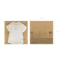 Szalvéta elsőáldozási alba 14x16 cm S/20