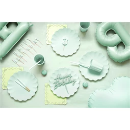 Szalvéta fodros 33x33 cm zöld S/12