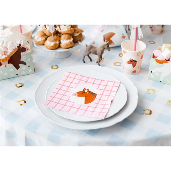 Szalvéta ló mintás 33x33 cm mix S/12