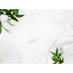 Szalvéta love arany 33x33 cm S/20