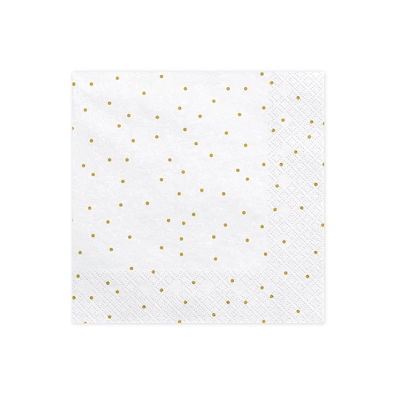 Szalvéta pöttyös 33x33 cm S/20