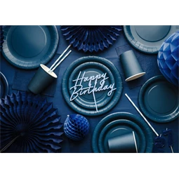 Szalvéta sötétkék 33x33 cm S/6