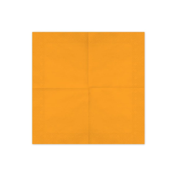 Szalvéta világos narancs 33x33 cm S/20