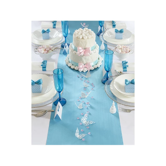 Szatén sima türkiz 0,36 cm x 9 m