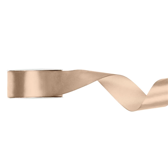 Szatén szalag barack 25 mm x 25 m