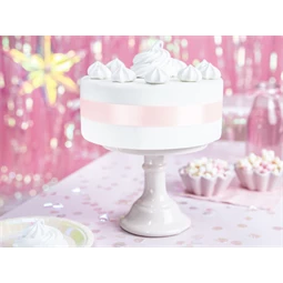 Szatén szalag világos púderrózsaszín 25 mm 25 m