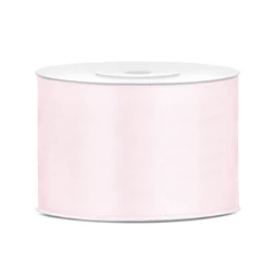Szatén szalag világos púderrózsaszín 50 mm 25 m