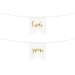 Szék jel Bride Groom arany 20 x 21,5 cm S/2