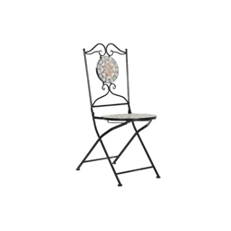 Szék kovácsolt vas, mozaik mintával 42x50x90 cm