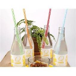 Szívószál csíkos 24 db