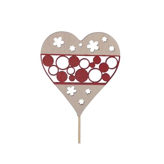 Szív mintás, betűzős 9x10 cm S/6