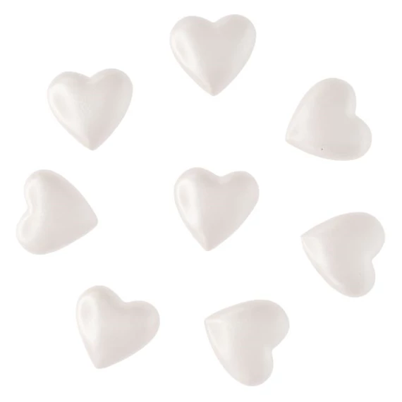 Szív öntapadós 2,6x2,4x0,8 cm S/8