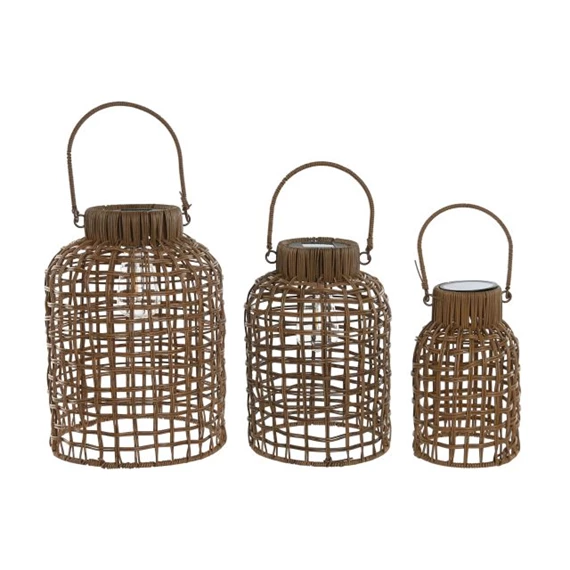 Szolár lámpa szett 25x25x35 cm S/3