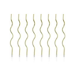 Születésnapi gyertya spirál arany 14 cm S/8