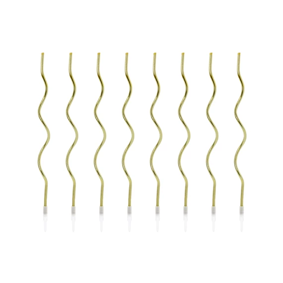 Születésnapi gyertya spirál arany 14 cm S/8