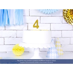 Szülinapi gyertya 2-es szám arany 7 cm