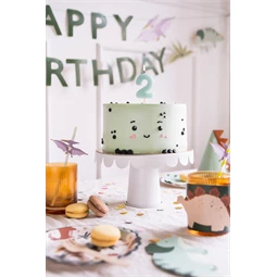 Szülinapi gyertya 2-es szám világoskék 5,5 cm