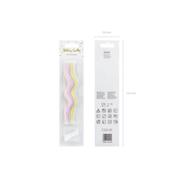 Szülinapi gyertya kunkor, mix, 14 cm S/8