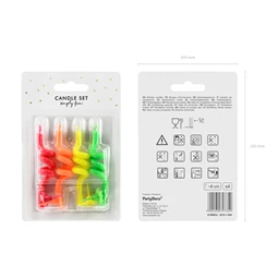 Szülinapi gyertya kunkor, mix, 8 cm S/4