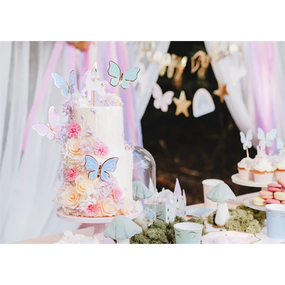 Szülinapi gyertya unikornis, 9 cm, vegyes