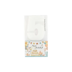 Szülinapi számgyertya 5-ös 6 cm