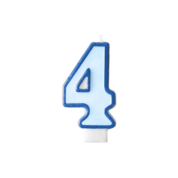 Szülinapi számgyertya 6,5cm kék 4
