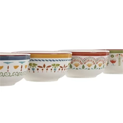 Tál mintás 14x14x6,3 cm 4 féle