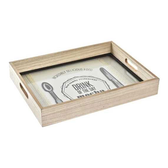 Tálca kávés 40x30x6 cm