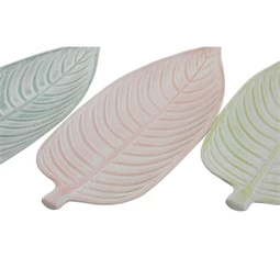 Tálca levél alakú 45x17,5x3 cm 3 féle