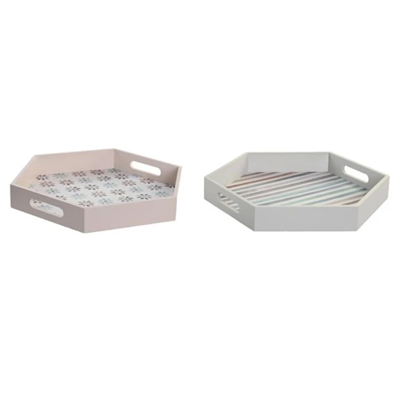 Tálca 38x33x5 cm 2 féle