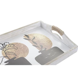 Tálca szett váza mintás 40x30x6 cm 2 féle S/2