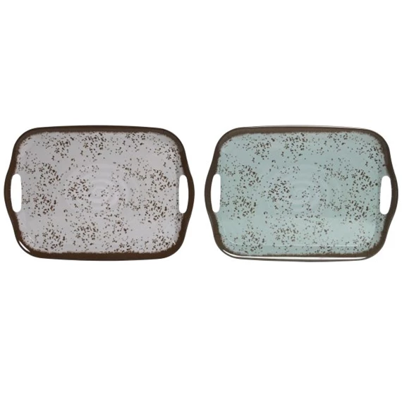 Tálca szögletes 36,4x26,2x2 cm 2 féle