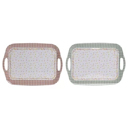 Tálca szögletes 36x26x2,2 cm 2 féle