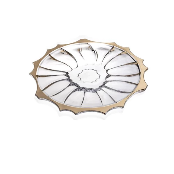 Tányér PLANTICA arany szegéllyel 20 cm