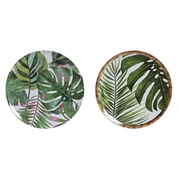 Tányér leveles 20x20x1 cm 2 féle