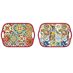 Tányér mintás 28x28x1 cm 2 féle