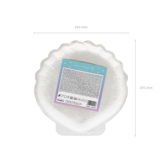 Papírtányér papír 18,5cm színjátszó S/6