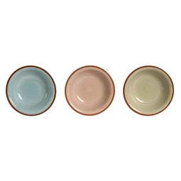 Tányér 21,5x21,5x5,5 cm 3 féle