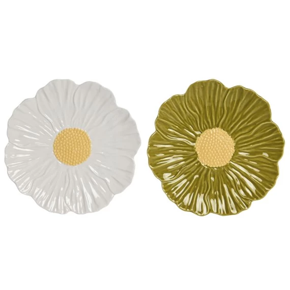 Tányér 21x21x2 cm 2 féle