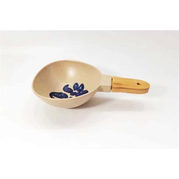 Tányér fogantyúval, virágos 25x15x6 cm