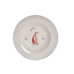 Tányér vitorlás 21,5x21,5x3,5 cm 2 féle
