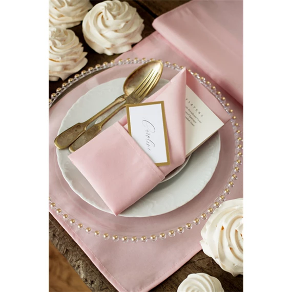 Tányéralátét gyöngyökkel átlátszó, átmérő kb. 32 cm