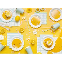 Papírtányér bálnák, mix, 18 cm S/6