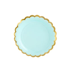 Papírtányér menta 18 cm S/6