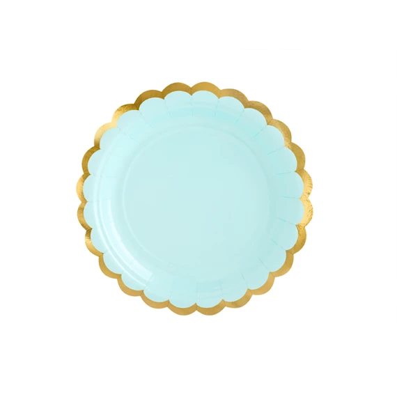 Papírtányér menta 18 cm S/6